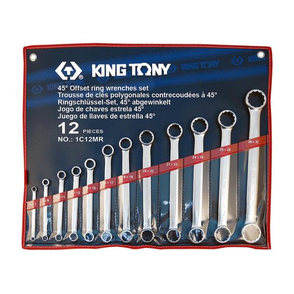 Комплект звездогаечни ключове King Tony 1C12MR - 6-32 mm, 12 бр.