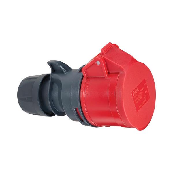 Индустриален трифазен червен евро контакт ABL K41S30, CEE, 16A, 400V, 4P, IP44