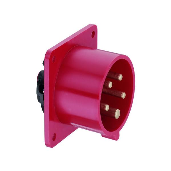 Индустриален трифазен червен евро щепсел за панел ABL A51S34, CEE, 16A , 400V, 5P, IP44