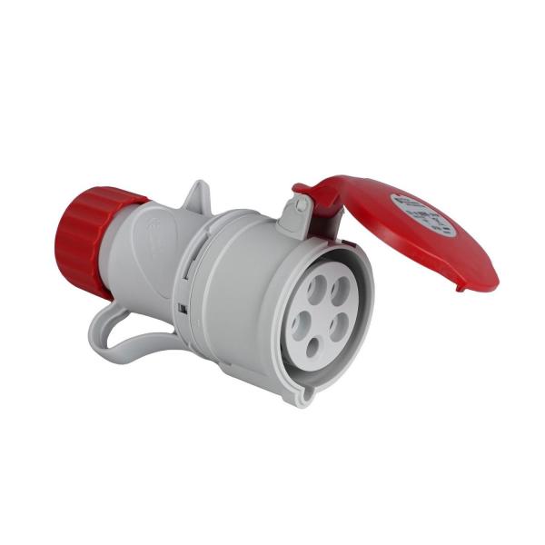 Трифазен червен евро контакт FANTON ARGO 71105 - CEE, 3P+N+E, 16A, 400V, 5P, IP44