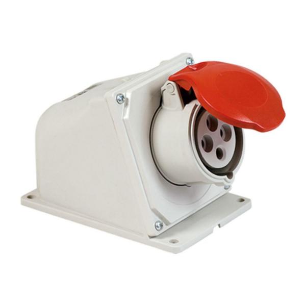 Трифазен червен евро контакт за стена FANTON ARGO 71305 - CEE, 3P+N+E, 32A, 400V, 5P, IP44