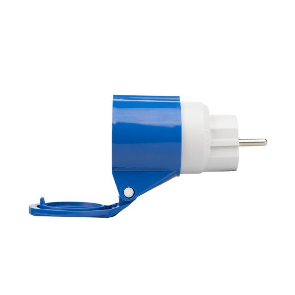 Преходен адаптер за контакт FANTON 73001 - CEE/Шуко, 2P+E, 16A, 200-250V, 6h, IP44