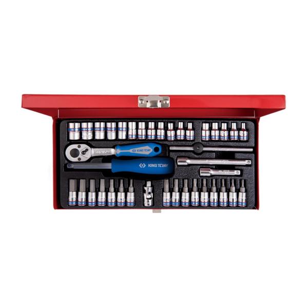 Комплект гедоре King Tony 2539MR - 1/4 inch, 39 броя