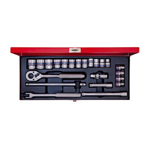Комплект гедоре King Tony 3523MR - 3/8 inch, 22 броя
