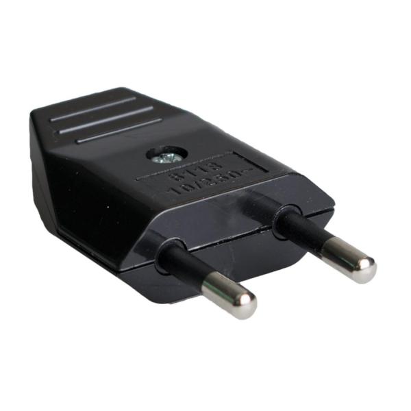 Черен щепсел Solera 6118N - 10A, 220V, 2P
