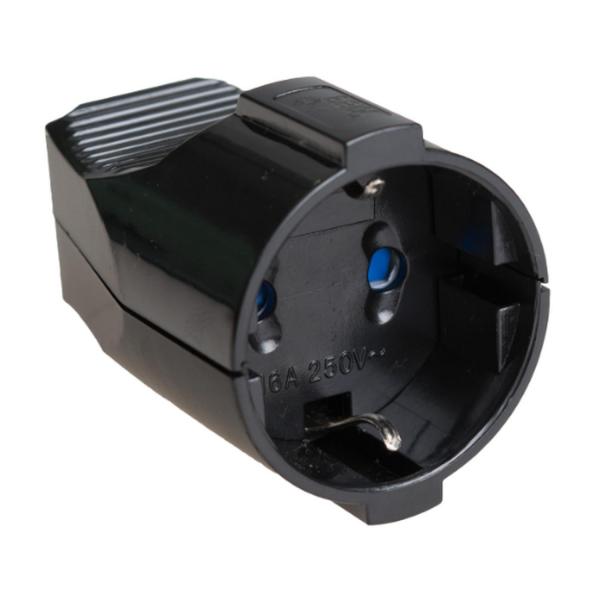 Черен контакт Solera 5019N - 3x2.5, 16A, 220V, 2P+E