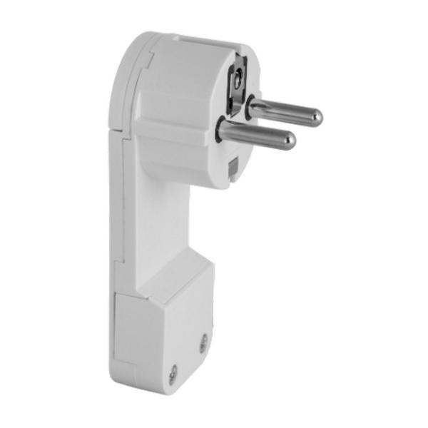 Бял екстра плосък щепсел Solera CTM1 - 16A, 250V, 2P+E