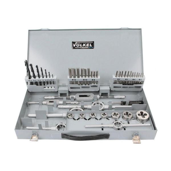 Комплект ръчни метчици Volkel 49111 – M3–12, 42 части