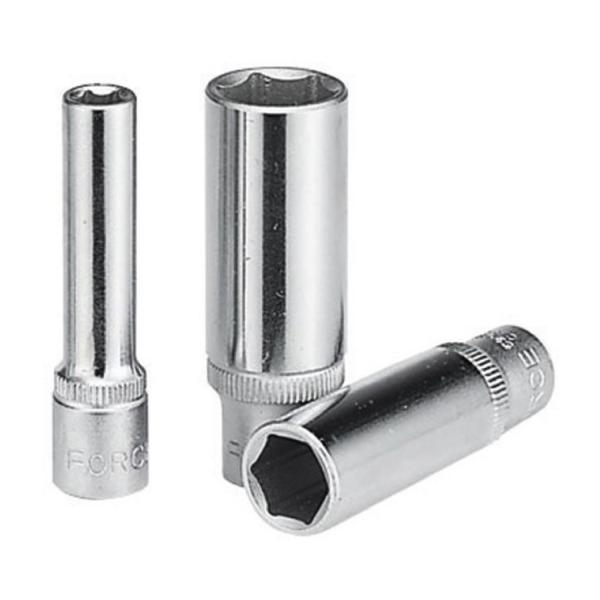 Удължена шестостенна вложка Force 5255012 – 1/4″, 12 мм, Cr-V, 50 мм