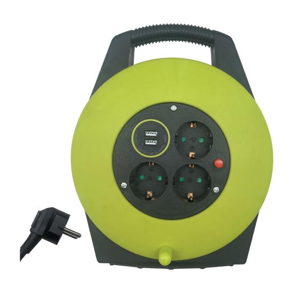 Макара с USB Konekto - 3 гнезда, 10 m