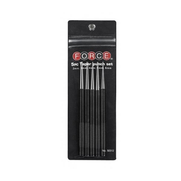 Комплект конусни избивачи Force 50512 – 5 части, 2–6 мм