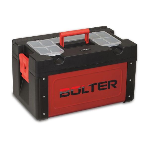 Метална кутия за инструменти с пластмасов капак с органайзер Bolter - 260х430х250 mm