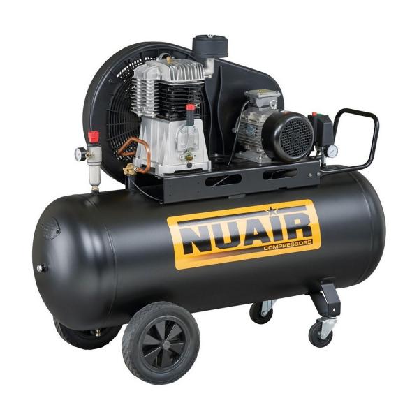 Трифазен бутален маслен компресор Nuair NB5/5, N5NC701NUA - 4000 W, 640 l/min, 270 l, 11 bar
