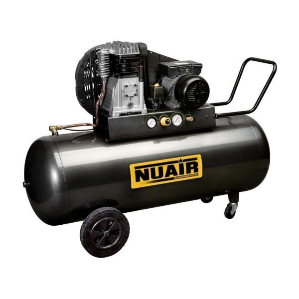 Трифазен бутален маслен компресор Nuair B3800B/4T/200 TECH - 3000 W, 480 l/min, 200 l, 10 bar