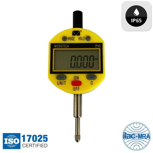Дигитален индикаторен часовник Microtech, IP65, 120125250, 0-25.4 mm, 0.01 mm, ±0.020 μm
