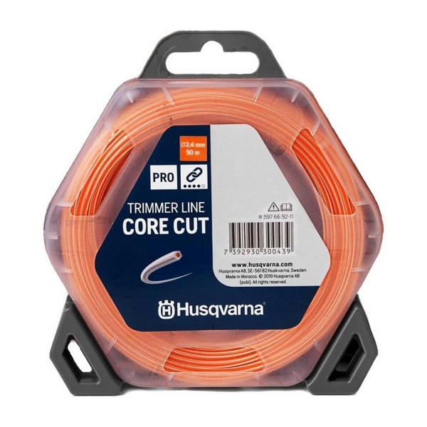 Петоъгълна корда за моторна коса Husqvarna Core Cut - 2.4 mm, 90 m