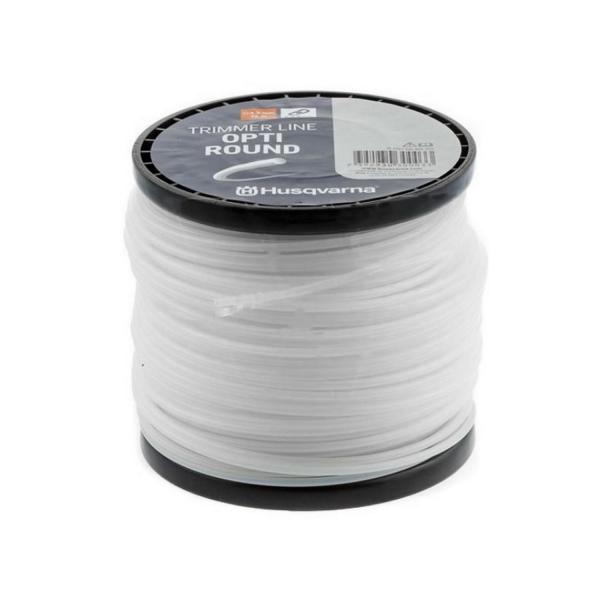 Кръгла бяла корда за моторна коса Husqvarna Opti Round - 3.3 mm, 75 m