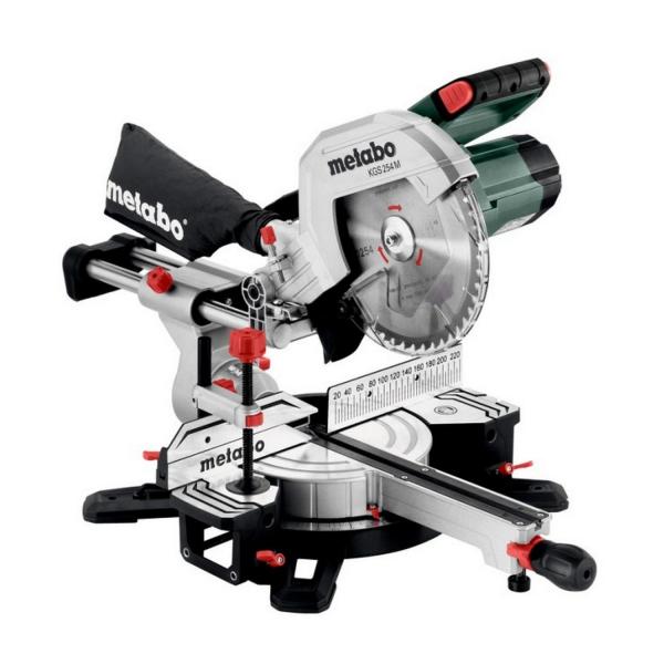 Настолен циркуляр Metabo KGS 254 M PCL – 1800 W, ф254 mm, 4500 rpm, с изтегляне и сенчеста линия