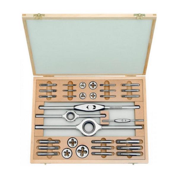 Комплект метчици и плашки Bucovice - W1/8 - 1/2 inch, HSS, 32 бр.