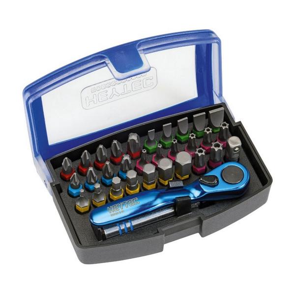 Комплект битове Heytec с тресчотка Heytec 50833500000 - 1/4 inch, 32 броя