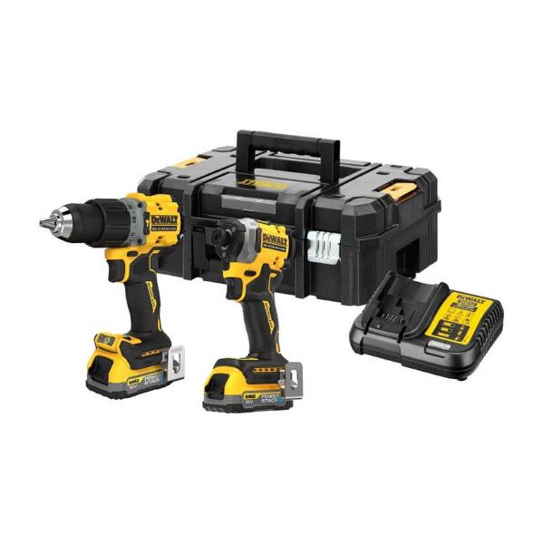 Комплект акумулаторни инструменти DeWALT DCK2050E2T – DCD805 + DCF850, 18 V, 1.7 Ah