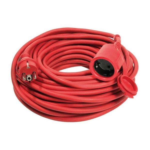 Червен гумен удължител за ток as-Schwabe 60262 – 20 м, 3G1,5 мм²