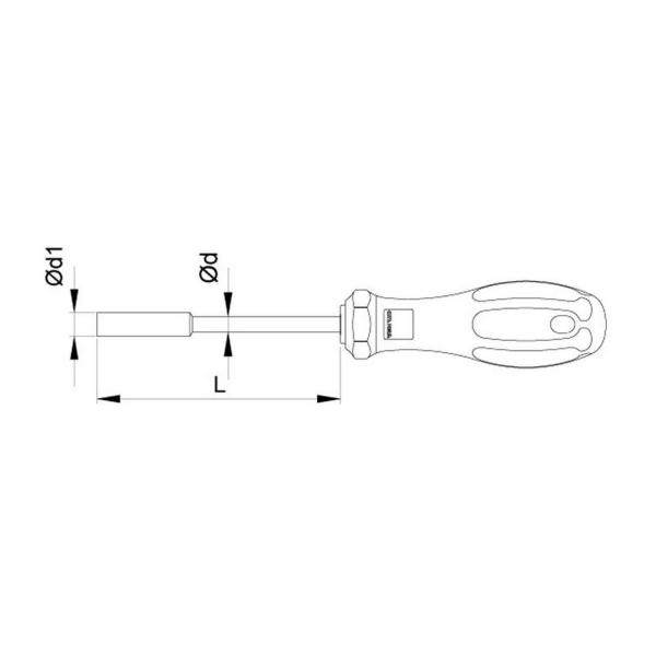Отвертка за болт Ceta-Form C+ - 5 mm, 125 mm 