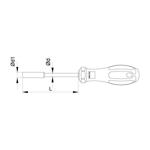 Отвертка за болт Ceta-Form C+ - 5 mm, 125 mm 