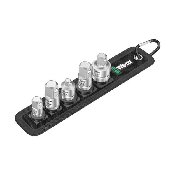 Комплект адаптори за вложки Wera 781/5 Set 1, 05042680001 - 5 бр., 1/4 inch, 3/8 inch, /1/2 inch