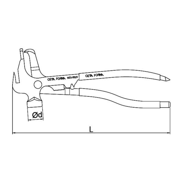 Клещи за балансиране Ceta-Form 12133 - 250 mm