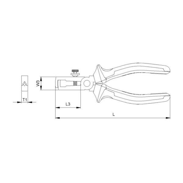 Клещи за заголване Ceta-Form 13375 - 160 mm