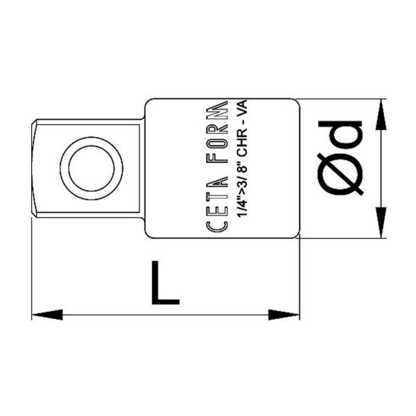 Адаптер Ceta-Form 19682 - 1/4 inch F - 3/8 inch M