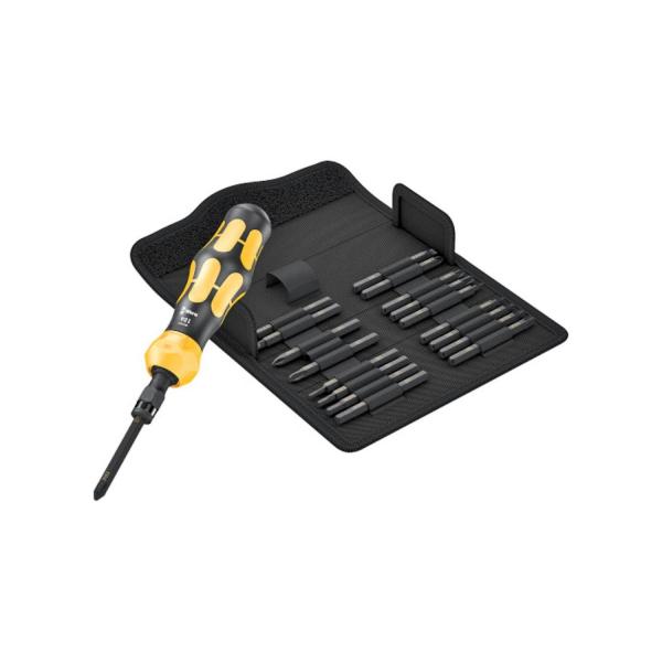 Комплект ударна отвертка с накрайници битове Wera 900 Set 1, 05018110001 - PH/PZ/TX, 25 Nm, 19 бр.