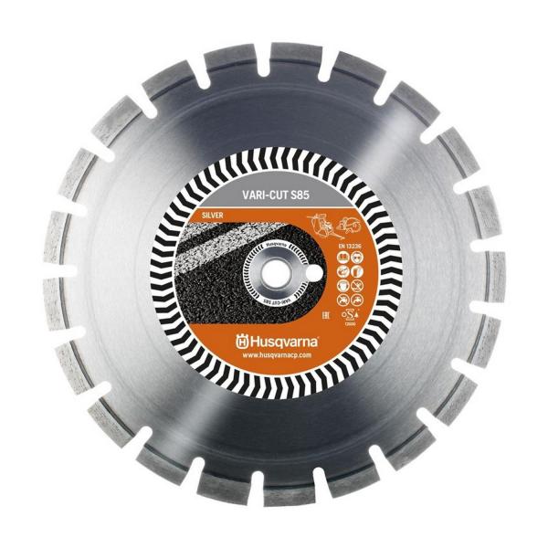 Диамантен диск за мокро рязане на асфалт Husqvarna Construction Vari-Cut S85, 579 80 95-60 - 500 mm, 25.4 mm, 12 mm