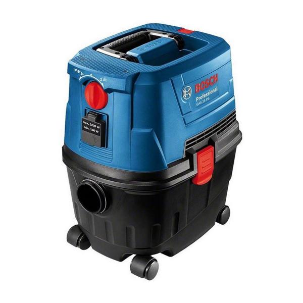 Прахосмукачка Bosch GAS 15 Professional, 06019E5000 - 1100 W, 15 l, 53 l/s
