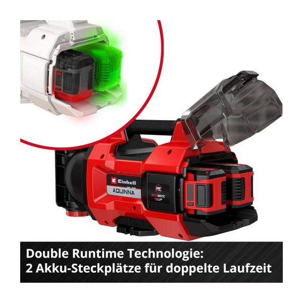 Акумулаторна градинска помпа Einhell AQUINNA 18/30 F LED – 18 V, 3000 л/ч