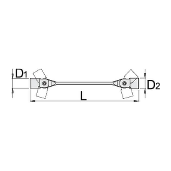 Глух ключ с шарнирна глава Unior 202/1, 609144 - 30/32 mm