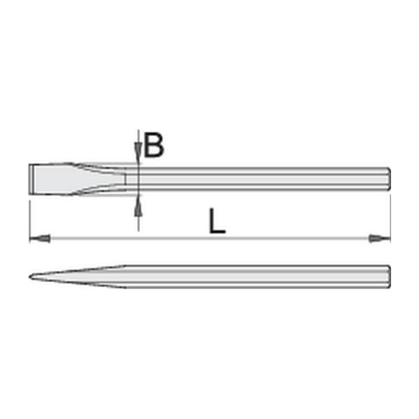 Плосък зидарски секач Unior 660/6A, 608495 - 400 mm