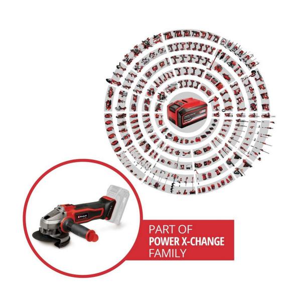 Акумулаторен ъглошлайф Einhell TE-AG 18/115-2 Li – 18 V, 115 мм