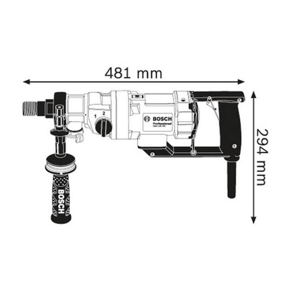 Електрическа диамантено-пробивна бормашина Bosch GDB 180 WE – 2000 W, 0–2800 rpm