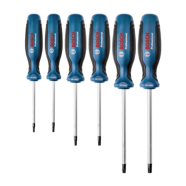 Комплект отвертка Bosch TX, 1600A01V09 - 6 броя