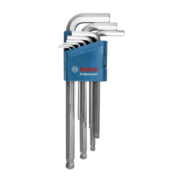Комплект Г-образни ключове Bosch, 1600A01TH5 - 1.5-10 mm, 9 бр.