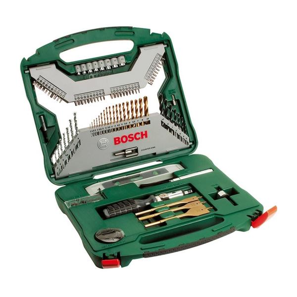 Комплект битове Bosch X-Line Titanium, 2607019330 - 1/4 inch, 100 броя