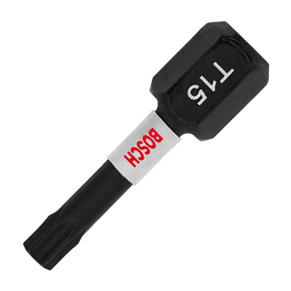 Накрайник бит Torx Bosch Impact Control, 2608522473 - TX 15, 1/4 inch, 25 mm, 2 бр.