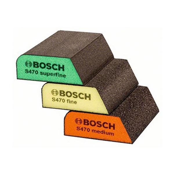 Шкурка върху гъба за ръчно шлайфане Bosch, 2608901174 - 3 бр., 120х98 mm