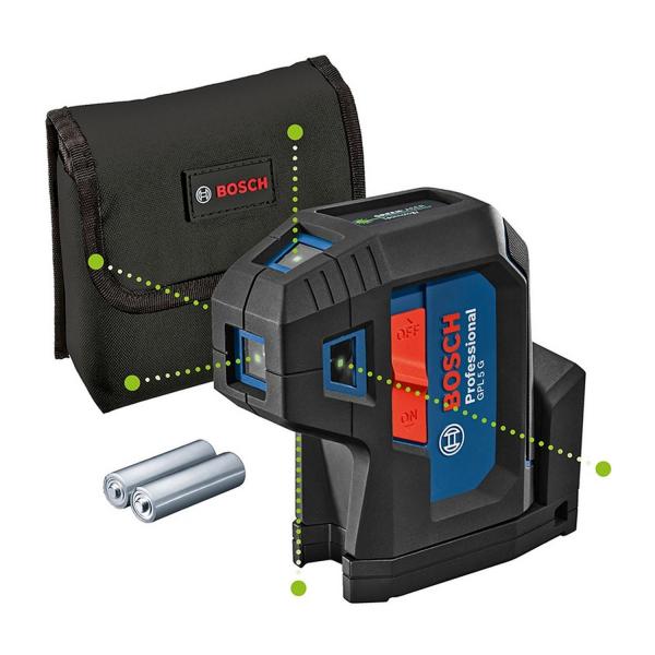 Tочков лазерен нивелир Bosch GPL 5 G Professional, 0601066P00 - 30 m, 0.7 mm/m