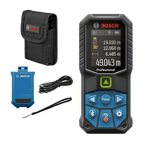 Лазерна ролетка с USB кабел Bosch GLM 50-27 CG, 0601072U01 - 50 m, 1.5 mm/m