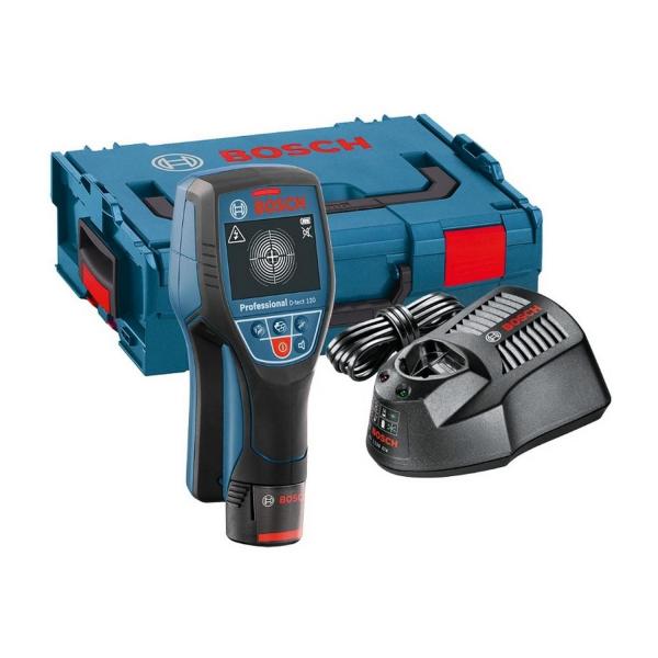 Детектор за метал, дърво, пластмаса и кабели Bosch D-tect 120, 0601081301 - 10.8 V, 2 Ah, 0-120 mm