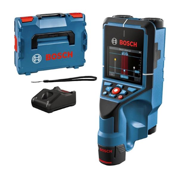 Детектор за метал, дърво, пластмаса и кабели Bosch D-tect 200 C, 0601081601 - 12 V, 2 Ah, 0-200 mm