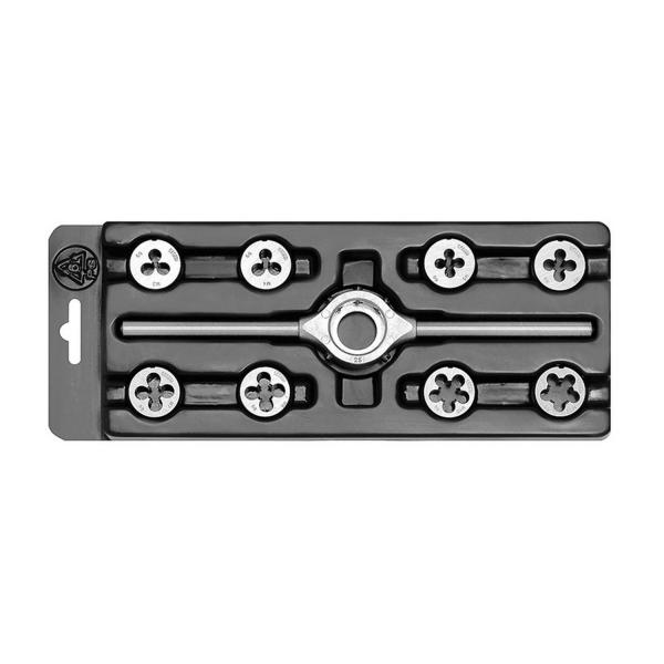 Комплект плашки Bucovice CS, 330 129 - M3-M12 mm, 9 броя